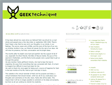 Tablet Screenshot of geektechnique.org